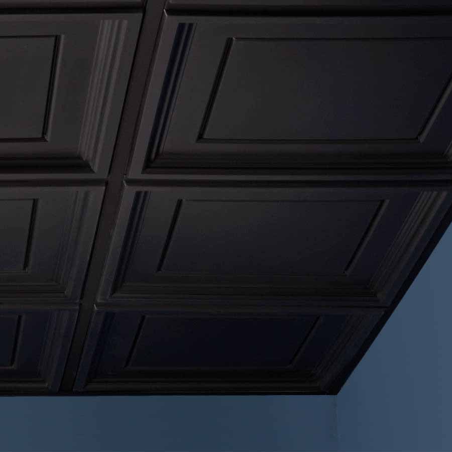Genesis Ceiling Tile 2x2 Icon Coffer in Black