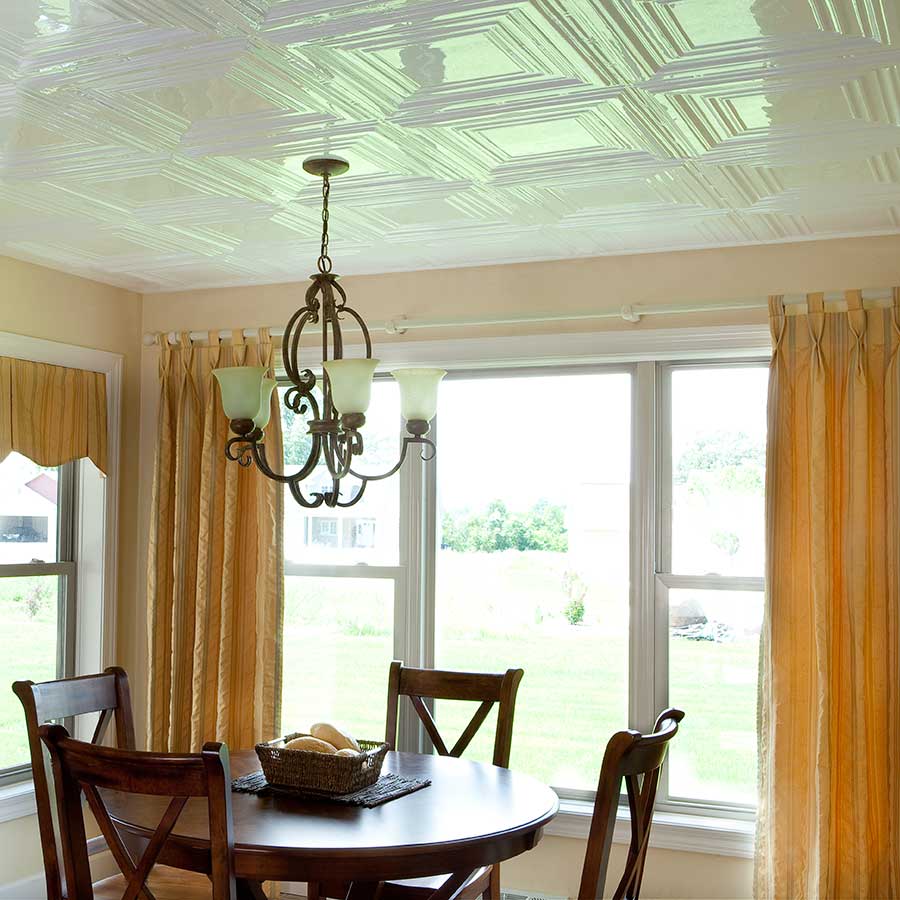 Fasade Ceiling Tile in Traditional 3