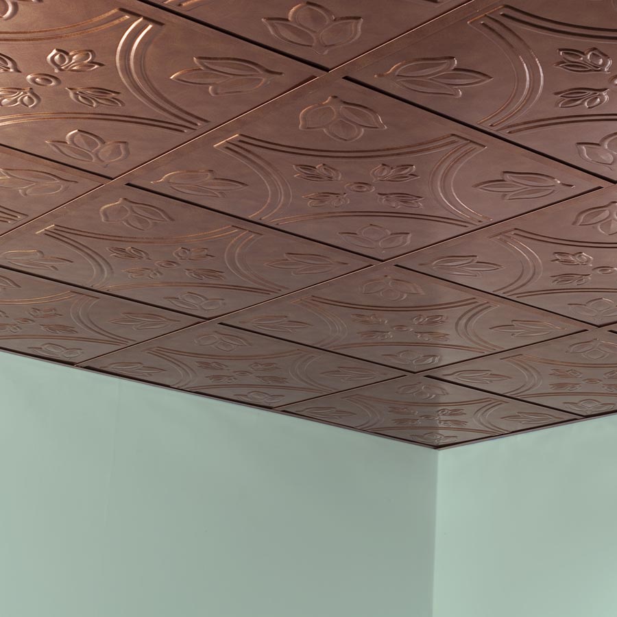 Fasade Ceiling Tile in Traditional 5