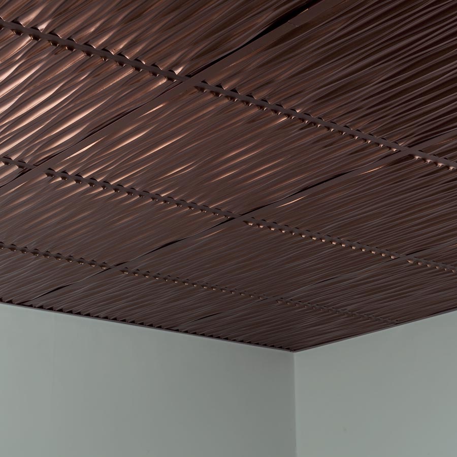 Fasade Ceiling Tile in Dunes