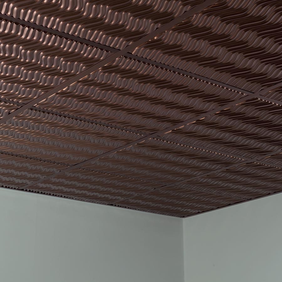 Fasade Ceiling Tile in Current