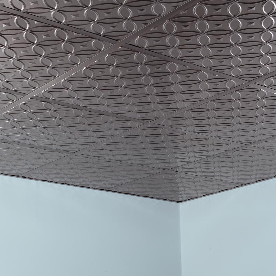 Fasade Ceiling Tile in Rings