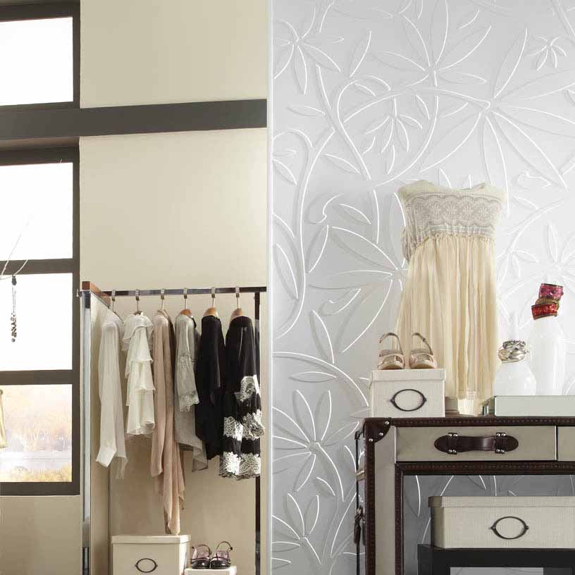 Fasade Wall Panel-Audrey in Matte White