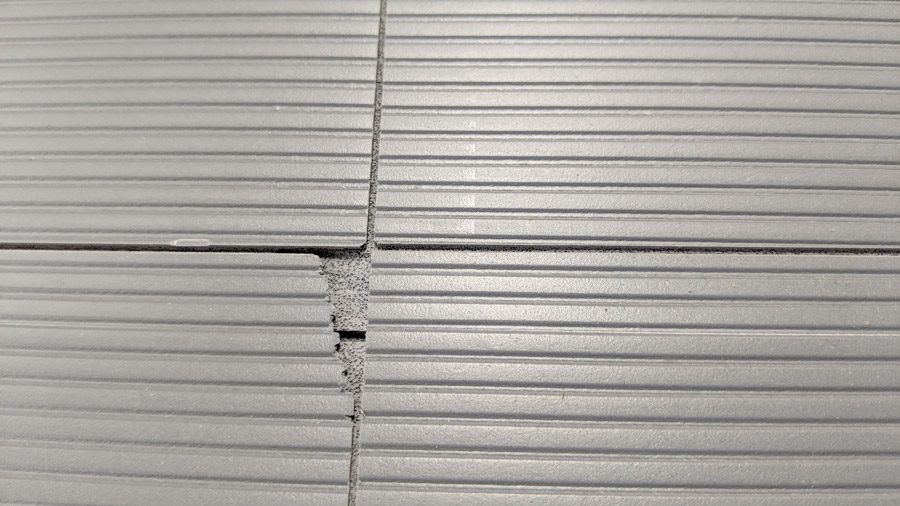 Example of milled tongue from the back